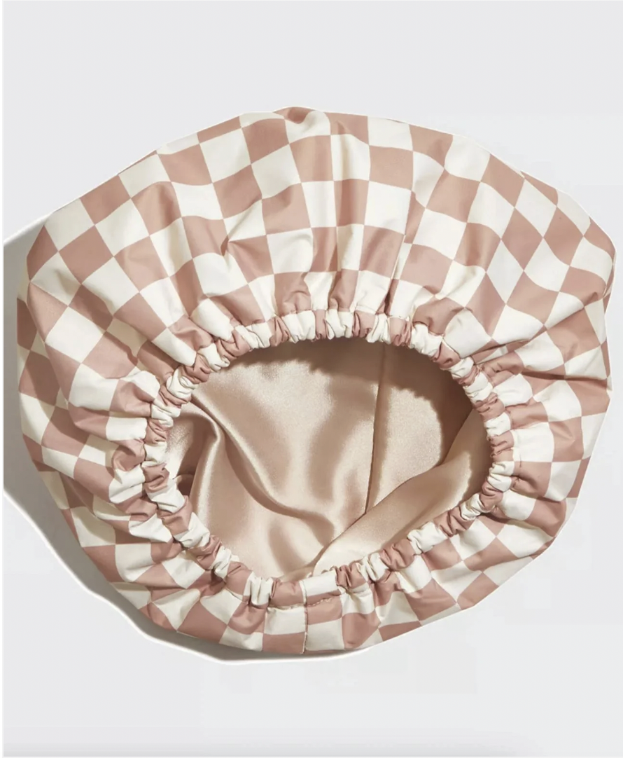 Bonnet de douche doublé satin