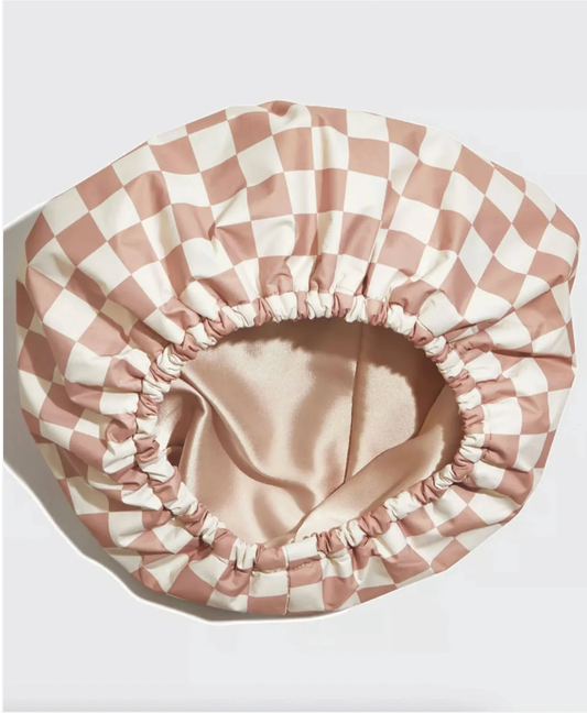 Bonnet de douche doublé satin